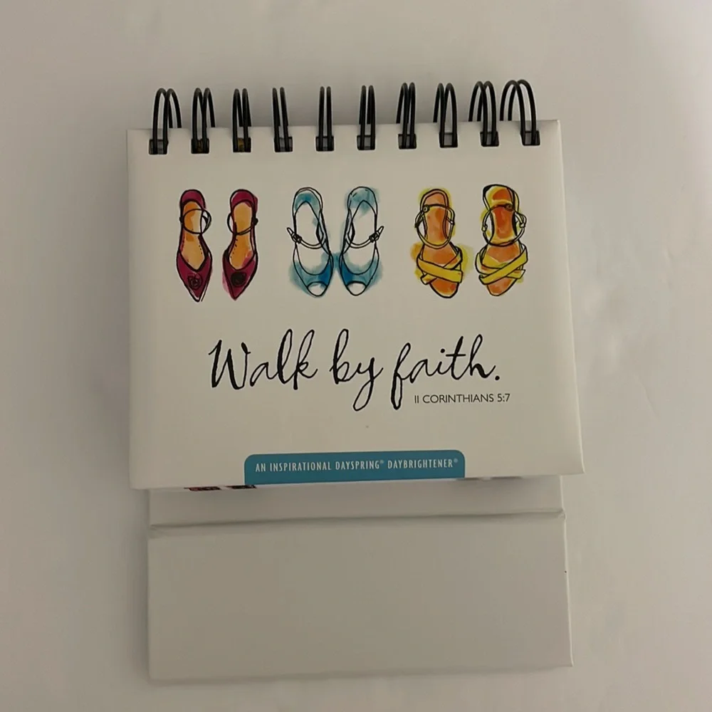 Walk By Faith 365 Day Inspirational Calendar Spiral Bound Flip Page